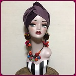 新色新作 ボリュームターバンヘアバンド　ヘアターバン　バイカラー　ツートンカラー