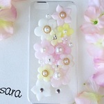 お花のiPhoneケースカバー