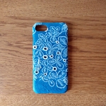 *受注製作*ミナペルホネン*sometimes lucky*ブルー*mina perhonen*iPhoneケース*iPhoneカバー*スマホケース*スマホカバー