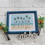 【Ｎ様専用ページ】《ALOHA Beach 🌴(原画)》フレーム入り  
