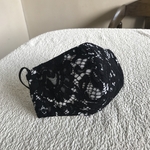 ブラックレースの立体マスク(ホワイトベース)