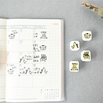 「アウトドア好きさん用」スケジュール消しゴムはんこセット