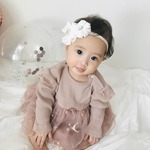 🍓⋆｡:ﾟ･ふんわりシフォンヘアバンド   キラキラビジュー 