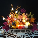 ハロウィン*光るハロウィン*テンションup!＊ウッドボックス