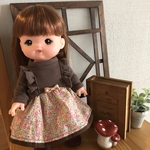 メルちゃん♡いちごチョコ🍓フリルニットワンピ