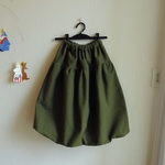 [K様ご予約品] フランネルカーキー大人バルーンスカート