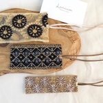  【to様専用】ribbon×suède ブラックFlower