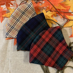 [選べる3色] タータンチェック　あったか　秋冬マスク