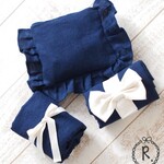 ＊＊育てるエコバック＊＊洗えるリネンのエコバック【ネイビー】