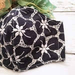 刺繍レース＊ネイビー＊抗菌加工クレンゼ使用❤︎