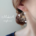 ◆送料無料◆ パールとお花のイヤリング✨