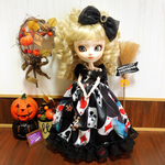 ブライス　リカちゃん  プーリップ  ハロウィン  ドレス  トランプ