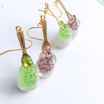 こぼれるＷぶどうゼリーのピアス/イヤリング
