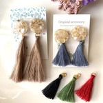 選べるタッセルcolour♡秋冬ピアス♡イヤリング
