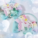 大人気‼️🆕ゆめかわ♡カラフルグラデーション柄リボンのヘアゴム
