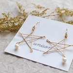【!!SALE!!】star & pearl pierce