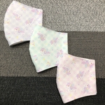 ユニコーン　チェック柄　ゆめかわ　立体マスク　キッズ　ジュニア　レディース