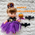 【在庫あり】ヘアアクセつきハロウィンワンピース♡メルちゃん ソランちゃん 服 