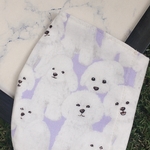 コットン×ガーゼ  立体マスク　キッズ　大人用　ビションフリーゼ　犬