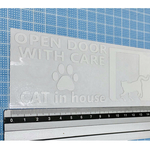 CAT in house ステッカー ホワイト