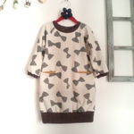 ドットリボンのワンピース　size100