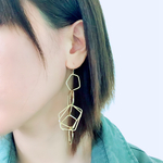 ✨再販✨不規則7連フレームピアス／イヤリング