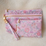◇◆Special Set◆◇★LIBERTY　Betsy　ベッツィ　ピンクモーヴ　3点セット　【ｗファスナーマチ付きポーチ　miniポーチ　持ち手】