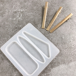 モールド バレッタ ヘアクリップ だ円 三角 ハンドメイド パーツ 【m-5】