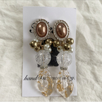 再販！！クリアゴールドピアス