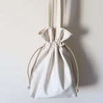 3way 巾着型ショルダーバック　リブ柄