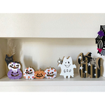 ayaka様専用ページ♡ウッドオブジェ   ハロウィン　かぼちゃ　オバケ猫　置物　木製