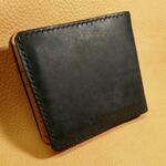 【受注生産】プエブロレザー使用。シンプル二つ折り財布