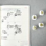 「塾や習い事」スケジュール消しゴムはんこセット