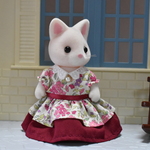 シルバニアファミリー＊シルバニア服＊お母さん＊花柄＊ワンピース＊