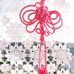 蝶の中国結び(濃いピンク)