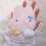 ひとみしりうさぎさん♡ひみつの子♡ふわふわもふもふなぬいぐるみ♡