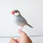 【kotori sukiさまご注文品】シルバー文鳥マスコット