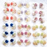 艶めくお花のピアスorイヤリング