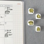「テイクアウトグルメ」 meganehanko スケジュール消しゴムはんこセット