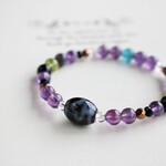 迷いを払い正しい道へ進む　菩提天珠　アメジスト　天眼石　パワーストーン/天然石ブレスレット