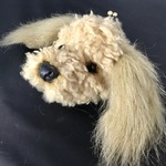 プードルの小銭入れ、キーホルダー付き