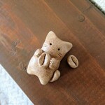 珈琲豆と土にゃんこ