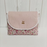 さくらんぼ♡レース　ふんわり　おむつポーチ