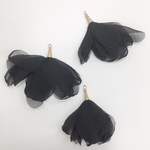 【4pcs Black#32】ボリュームシフォンタッセル