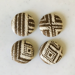 Brown Rattan 28mm Cabochons
