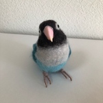 ※専用ページです※ナツ様ご依頼のボタンインコちゃんです♪羊毛フェルト