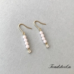 ベビーパールとビジューピアス♡イヤリング ネックレス変更可