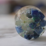 手のひらサイズのオルゴナイト  ソーダライト