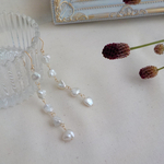 《再販》ケシパール＊天然石の揺れるロングチェーンシリーズ【14kgf / pierce or earring 】