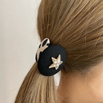 Twin button hair band 大人ヘアゴム　髪しっかりまとまる